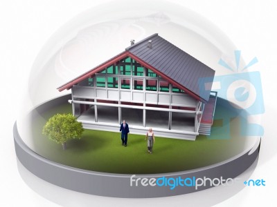 My Home In A Bubble Stock Image