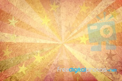 Naive Art Grunge Background Stock Photo