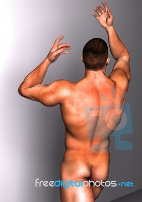 Naked Man Stock Image