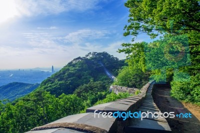Namhansanseong Fortress In South Korea, Unesco World Heritage Site Stock Photo