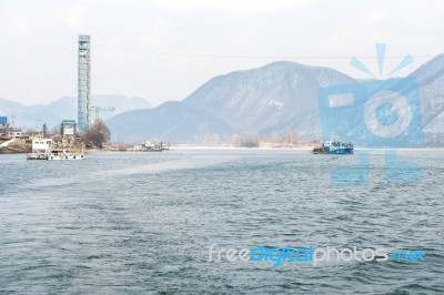 Nami Island - South Korea - January 19: Tourists Arrived In Nami Island By A Ferry On January 19, 2015 In Nami Island, South Korea Stock Photo