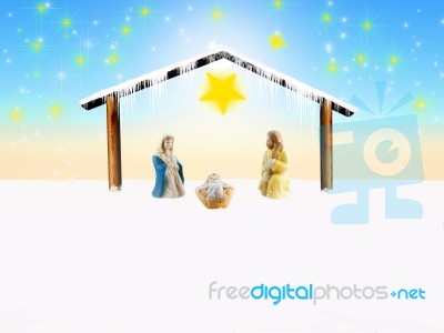 Nativity Scene Stock Image