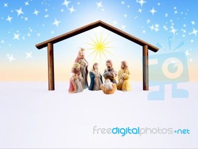 Nativity Scene Stock Image