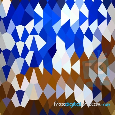 Navy Blue Abstract Low Polygon Background Stock Image