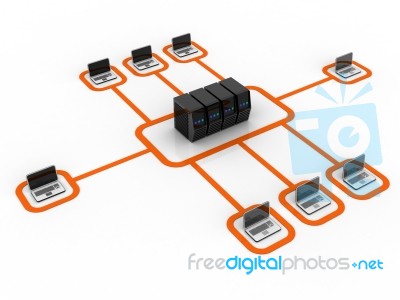 Network And Internet Communication Concept Stock Image