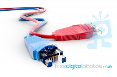 Network Cables Stock Image