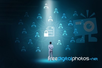 Network Security Technology Stock Photo