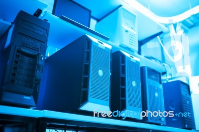 Network Servers Stock Photo