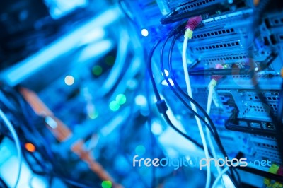 Network Servers Stock Photo