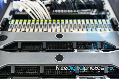 Network Servers Stock Photo