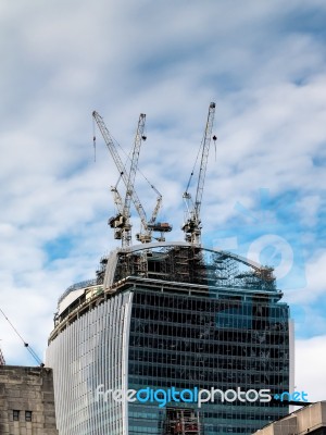 New Buiding Under Construction In The City Of London Stock Photo