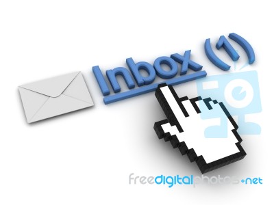 New Email Message In Inbox Stock Image