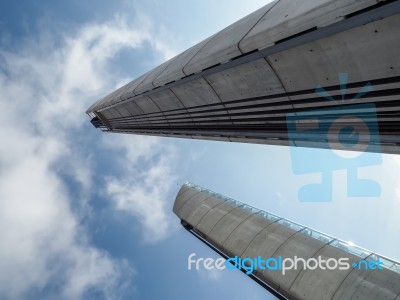 New Lift Bridge Jacques Chaban-delmas Spanning The River Garonne… Stock Photo