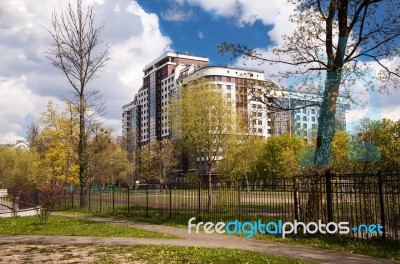 New Multi-storey Residential Building Stock Photo
