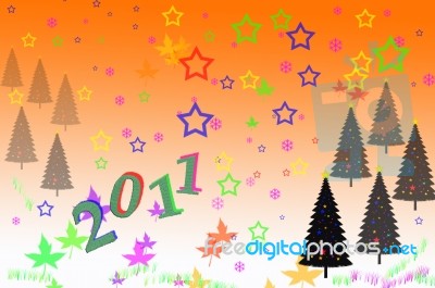 New Year 2011 Stock Image