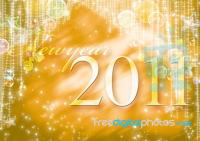 New-year 2011 Stock Image