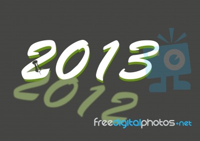 New Year 2013 Stock Image