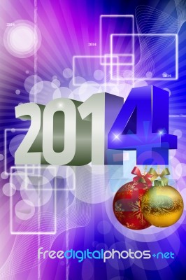 New Year 2014 Stock Image