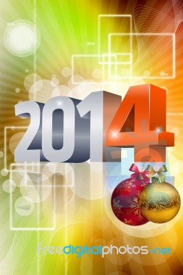 New Year 2014 Stock Image