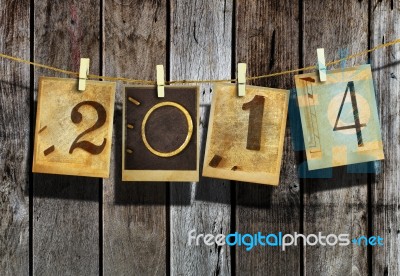 New Year 2014 Stock Photo