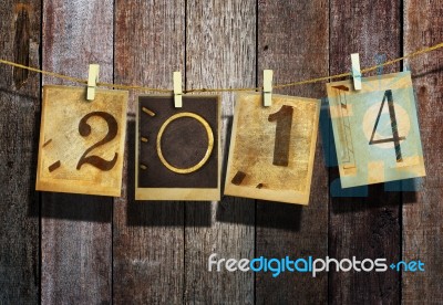 New Year 2014 Stock Photo