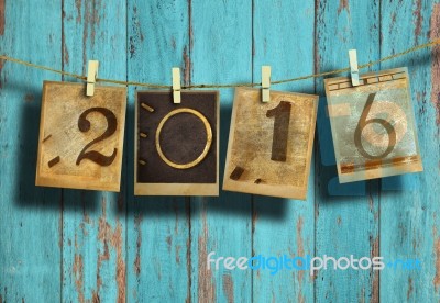 New Year 2016 Stock Photo
