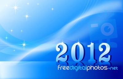 New Years Card 2012 Stock Image