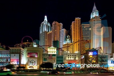 New York New York Hotel And Casino Las Vegas Stock Photo