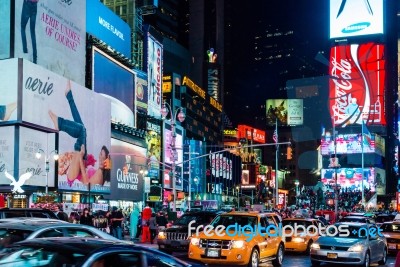New York Times Square Stock Photo