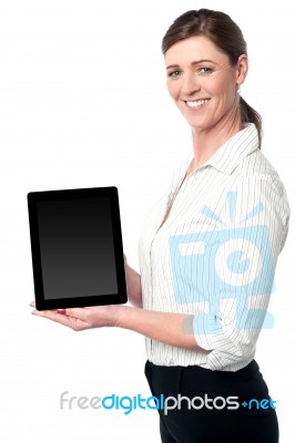 Newly Launched Tablet Device In The Market Stock Photo