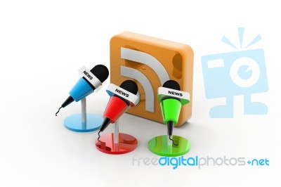 News Media Stock Image