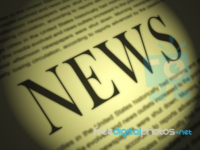 Newspaper Shows Media Journalism Newspapers And Headlines Stock Image