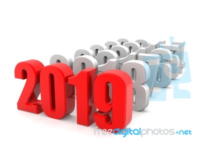 Newyear 2019 Stock Image