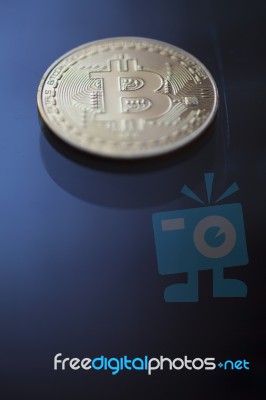 Nice Bitcoin Background Stock Photo