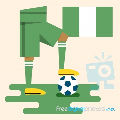 Nigeria National Soccer Kits Stock Image
