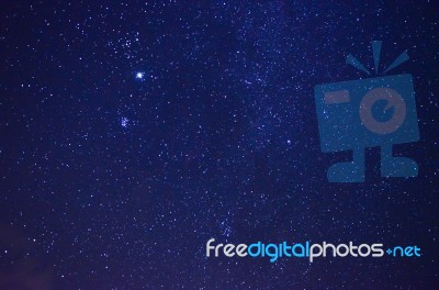 Night Sky With Stars Stock Photo