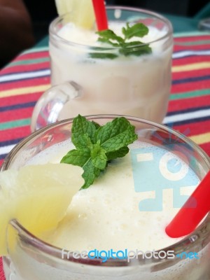Niquita Pineapple Drink Stock Photo