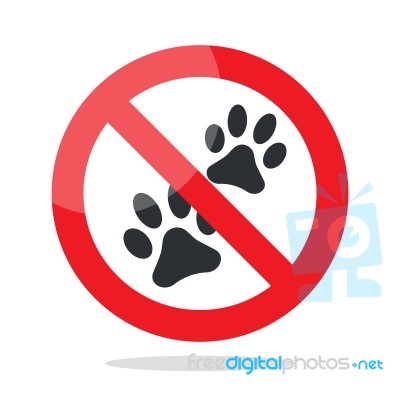 No Animal Sign Stock Image