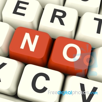 No Computer Keys Stock Image