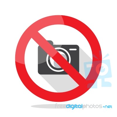 No Photo Camera Sign Stock Image