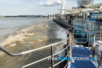 North Greenwich Riverbus Terminal Stock Photo