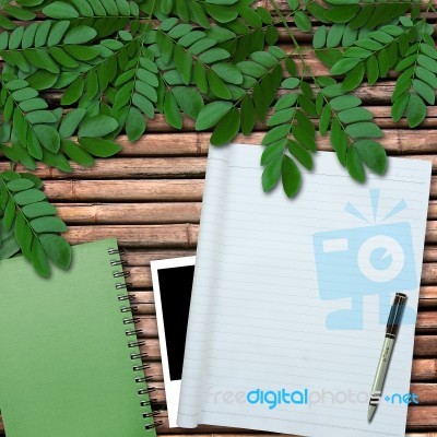 Note Book Paper Stock Photo