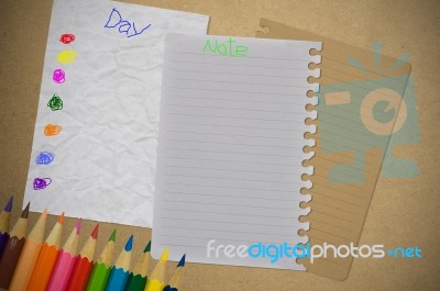 Note Paper Stock Photo