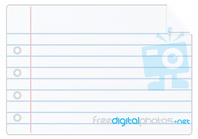 Notebook Paper Background Stock Image