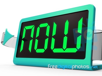 Now Clock Shows Quick Urgency For Action Stock Image