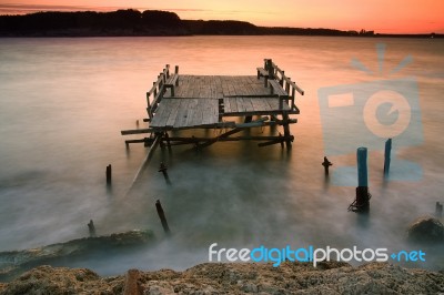 Nowhere Bridge Stock Photo