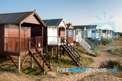 Nunstanton, Norfolk/uk - June 2 : Beach Huts At Hunstanton Norfo… Stock Photo