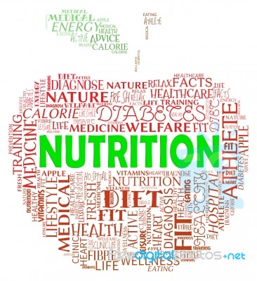 Nutrition Apple Indicates Nutrient Food And Nutriment Stock Image