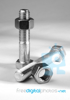 Nuts And Bolts Stock Photo