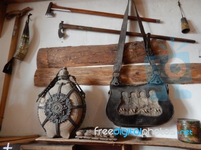 Objects Of Ancient Use, Retro Instruments  Stock Photo